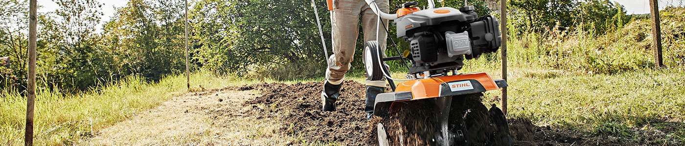 Stihl Motorhacke in Aktion 