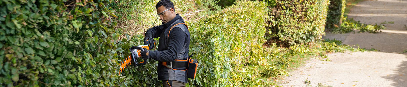 Stihl Heckenschere in Aktion 