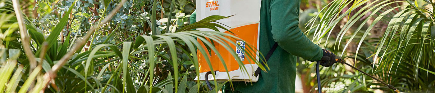 Stihl Spritzgeraet in Aktion 